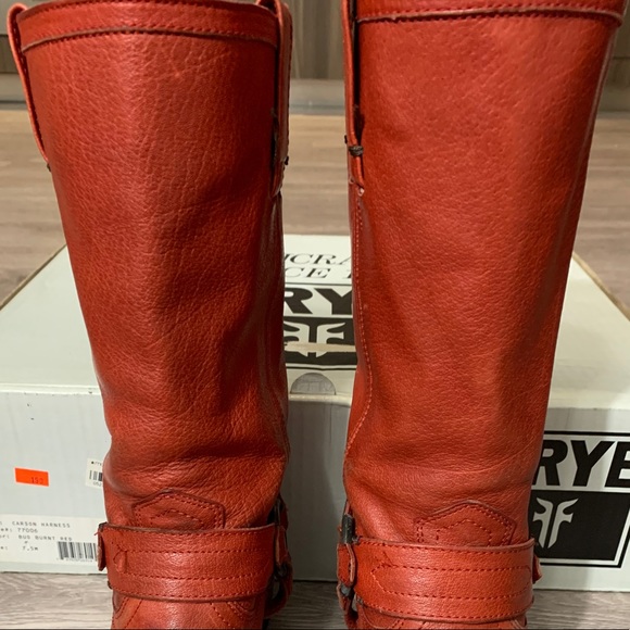 Frye Carson Harness Distressed Boots - Picture 3 of 11